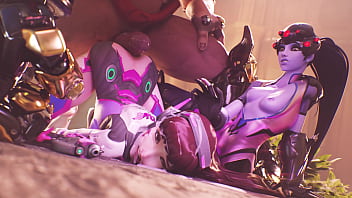 Widow holds down as doomfist dicks her down