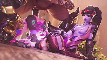 Widow holds down as doomfist dicks her down