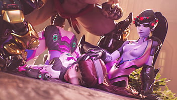 Widow holds down as doomfist dicks her down