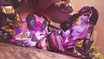 Widow holds down as doomfist dicks her down