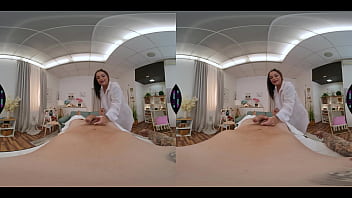 Hot milf masseuse massages client in hotel room 360 vr porn blowjob riding cock pierced pussy