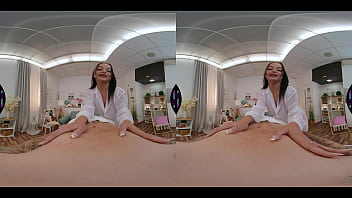 Hot milf masseuse massages client in hotel room 360 vr porn blowjob riding cock pierced pussy