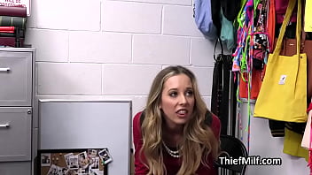 Pretty milf thief gets busted and fucked