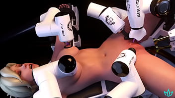 Mercy cums at aimee's hands