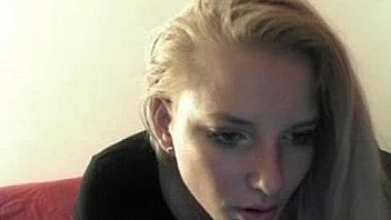 Hot blonde shows her big perfect tits