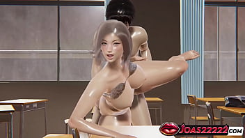 Fiona wearing stockings in 3d hentai video intense piledrive fucking pov doggystyle side sex view tight pussy close up tied lift position with cum inside her pink pussy in honey select 2