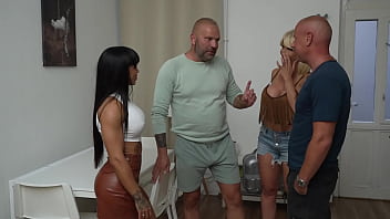 Swinger couples foursome with wife exchange