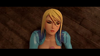 Final fantasy cloud sprays metrod samus with cum