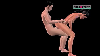 Animated porn video of a indian bhabhi raiding japanese man's dick