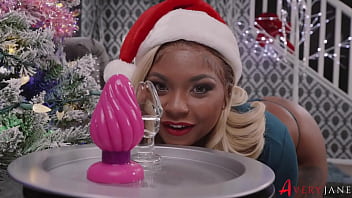 Christmas butt plug fun