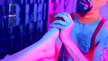 Shoeplay foot slave training & orgasm