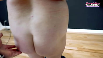 Blue eyed busty hottie gwen gets banged and swallows cum