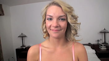 Ally brooks cute blonde teen pov blowjob and huge messy facial