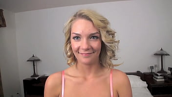 Ally brooks cute blonde teen pov blowjob and huge messy facial