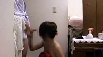 Blowjob in front door