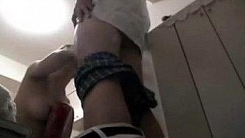 Blowjob in front door