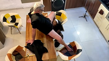 Young nun gets fucked for the first time by her stepdad while visiting home from the convent