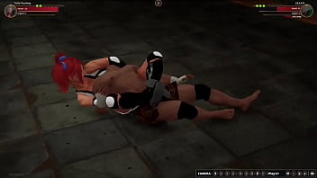 Polly vs giulius nf3d mixed mma battle femdom