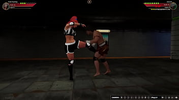 Polly vs giulius nf3d mixed mma battle femdom