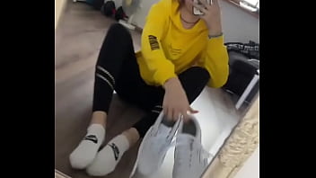 Good Morning Take A Look At Of #nikesocks #whitesocks #feet #fetish #sole Girl thumbnail