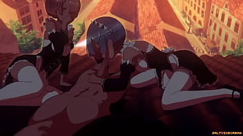 Rem e ran pagando um boquete Rem e ran pagando um boquete