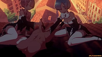 Rem e ran pagando um boquete Rem e ran pagando um boquete