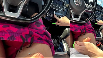 Car blowjob escapades at the shore and sex on the beach