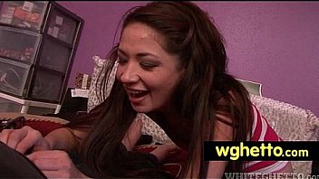 Long white dick roughly fucks her pink pussy 3