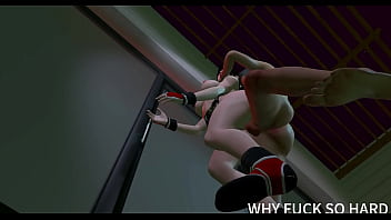 3d cosplay super model cheating with her master