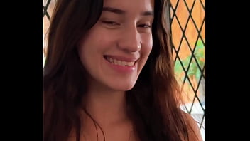 Horny 18yo brunette sucks balls hard petite latina gostosa busty big tits deepthroat mouth fuck rimjob rimming