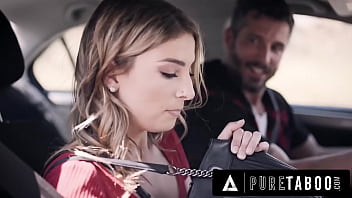 She gets fucked on the side of the road