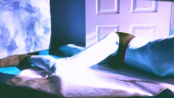 Sped up stretching on floor with roller and briefs for some sun and relief in winter december 2021