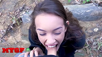 My gf banging hot charity crawford gets wild with ken in a magical forest adventure that ends with a creamy facial