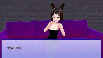 Squeezed by a bunny girl