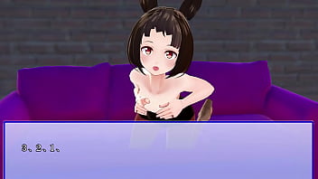 Squeezed by a bunny girl