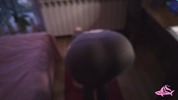 Got horny from step sister's juicy ass when she did yoga