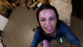 Deep blow job and cum play on my shiny cameltoe 285 preview