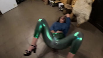 Deep blow job and cum play on my shiny cameltoe 285 preview