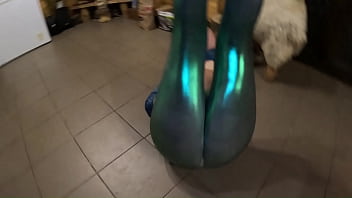 Deep blow job and cum play on my shiny cameltoe 285 preview