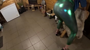 Deep blow job and cum play on my shiny cameltoe 285 preview