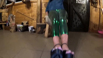 Deep blow job and cum play on my shiny cameltoe 285 preview