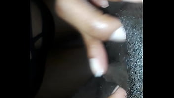 She couldn't resist the waterfall in front of her