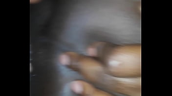 She couldn't resist the waterfall in front of her