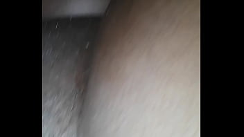 She couldn't resist the waterfall in front of her