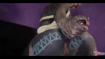 Alt babe craves intense anal stretching to squirt hard