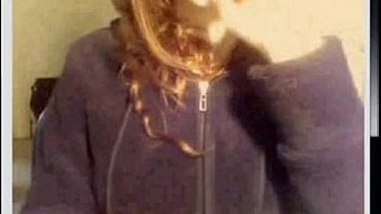 Stunning emo chick on hidden cam