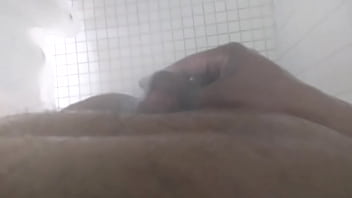 Slow motion shower head orgasam