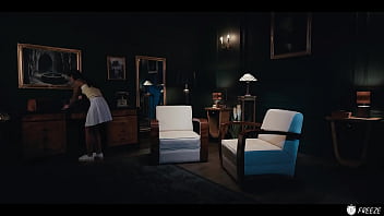 Lesbian freeze fetish brunette latina girl stops time and pranks coco bae while sucking her tits