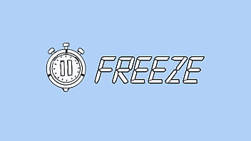 Lesbian freeze fetish brunette latina girl stops time and pranks coco bae while sucking her tits