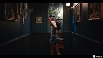 Lesbian freeze fetish brunette latina girl stops time and pranks coco bae while sucking her tits